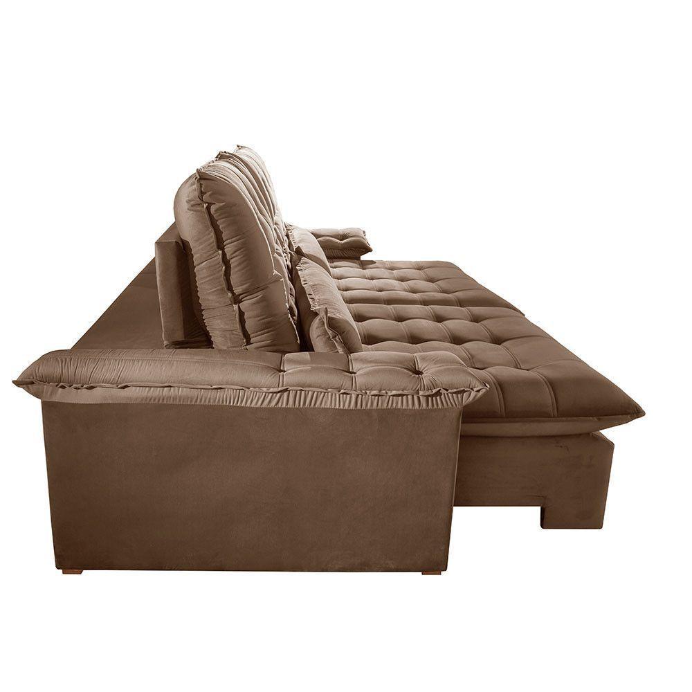 Sofá Victory Veludo 2 Módulos 90cm B25cm Meu Sofá Online B016 Veludo Marrom - 9