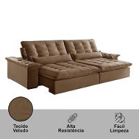 Sofá Victory Veludo 2 Módulos 90cm B25cm Meu Sofá Online B016 Veludo Marrom - 6