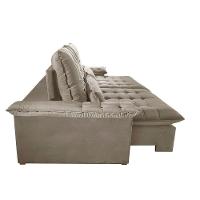 Sofá Victory Veludo 2 Módulos De 120cm B25cm Meu Sofá Online B002 Veludo Capuccino