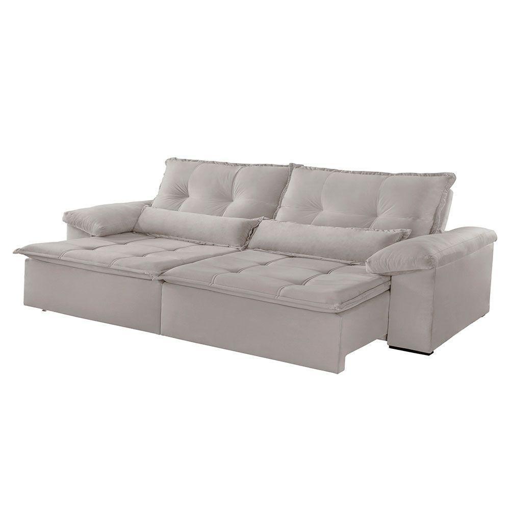 Sofá Parma Veludo 02 Módulos De 80cm B25cm Meu Sofá Online B026 Veludo Prata - 4
