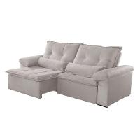 Sofá Parma Veludo 02 Módulos De 80cm B25cm Meu Sofá Online B026 Veludo Prata - 2