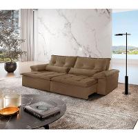 Sofá Parma Veludo 02 Módulos De 100m B25cm Meu Sofá Online B016 Veludo Marrom - 1