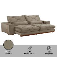 Sofá Turim Veludo 02 Módulos De 80cm B25cm Meu Sofá Online B002 Veludo Capuccino - 6