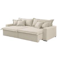 Sofá Montreal Linho 02 Módulos De 100m B25cm Meu Sofá Online A302 Linho Branco - 6