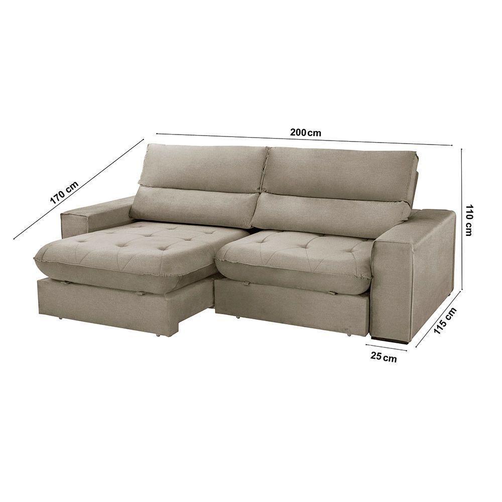Sofá Aspem Veludo 02 Módulos De 100m B25cm Meu Sofá Online B002 Veludo Capuccino - 8