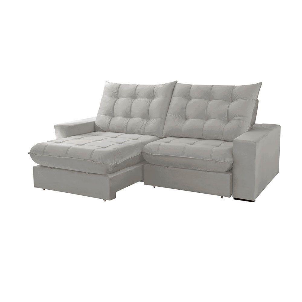 Sofá Livy Veludo 02 Módulos De 120cm B25cm Meu Sofá Online B026 Veludo Prata - 4