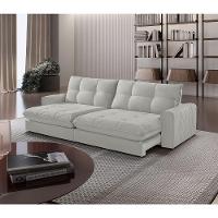 Sofá Firenze Veludo 02 Módulos De 80cm B25cm Meu Sofá Online B026 Veludo Prata - 1