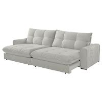 Sofá Firenze Veludo 02 Módulos De 80cm B25cm Meu Sofá Online B026 Veludo Prata - 2