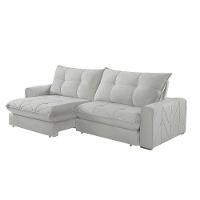 Sofá Firenze Veludo 02 Módulos De 80cm B25cm Meu Sofá Online B026 Veludo Prata