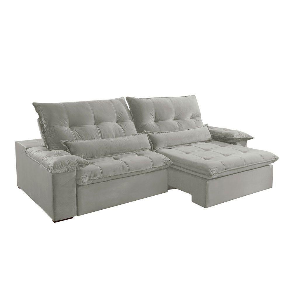 Sofá Nivus Linho 2 Módulos De 90cm B25cm Meu Sofá Online A230 Linho Cinza - 4