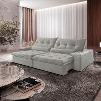 Sofá Nivus Linho 2 Módulos De 90cm B25cm Meu Sofá Online A230 Linho Cinza - 1