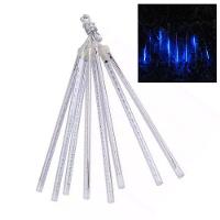 Cascata Chuva De Neve Natal 108 Leds 8 Tubos Enfeite Natalino Pisca Pisca Queda Gelo Iluminaçao - 2