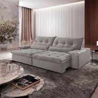 Sofá Nivus Veludo 02 Módulos De 120cm B25cm Meu Sofá Online B026 Veludo Prata - 1