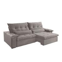 Sofá Nivus Veludo 02 Módulos De 120cm B25cm Meu Sofá Online B026 Veludo Prata - 3