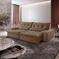 Sofá Nivus Veludo 02 Módulos De 120cm B25cm Meu Sofá Online B016 Veludo Marrom - 1