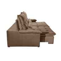 Sofá Nivus Veludo 02 Módulos De 120cm B25cm Meu Sofá Online B016 Veludo Marrom - 5