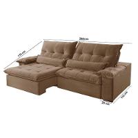 Sofá Nivus Veludo 02 Módulos De 120cm B25cm Meu Sofá Online B016 Veludo Marrom - 6