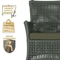 Jogo Sofá 2 Poltronas E Mesa Igapó Marrom E13 Trama Original Verde