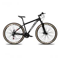 Bicicleta Aro 29 Absolute Nero 5 Alumínio 27v K7 Freio Disco Mecânico Garfo Suspensão Pneu Com Faixa - Preto Tam.17 - 1