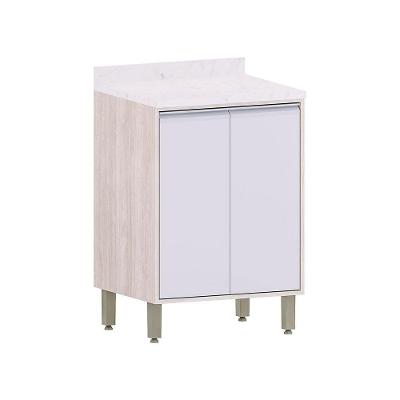 Balcão De Cozinha Com Tampo 60 Cm 2 Portas Art Luciane Móveis