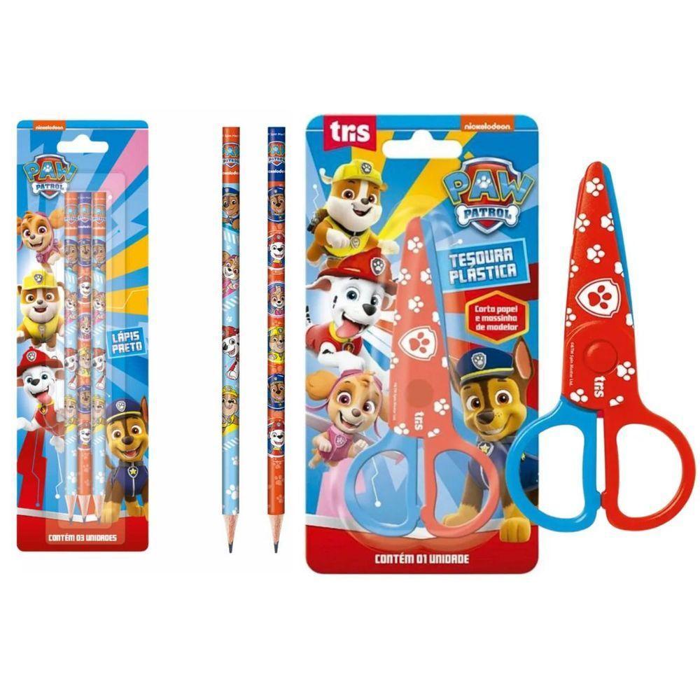 Kit Escolar Completo Patrulha Canina - Rosa - 10 Itens - 3