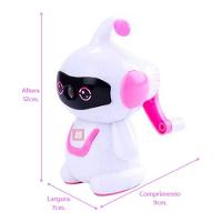 Apontador Manual De Mesa Cyber Robozinho Rosa - Kz248 - Kaz - 5