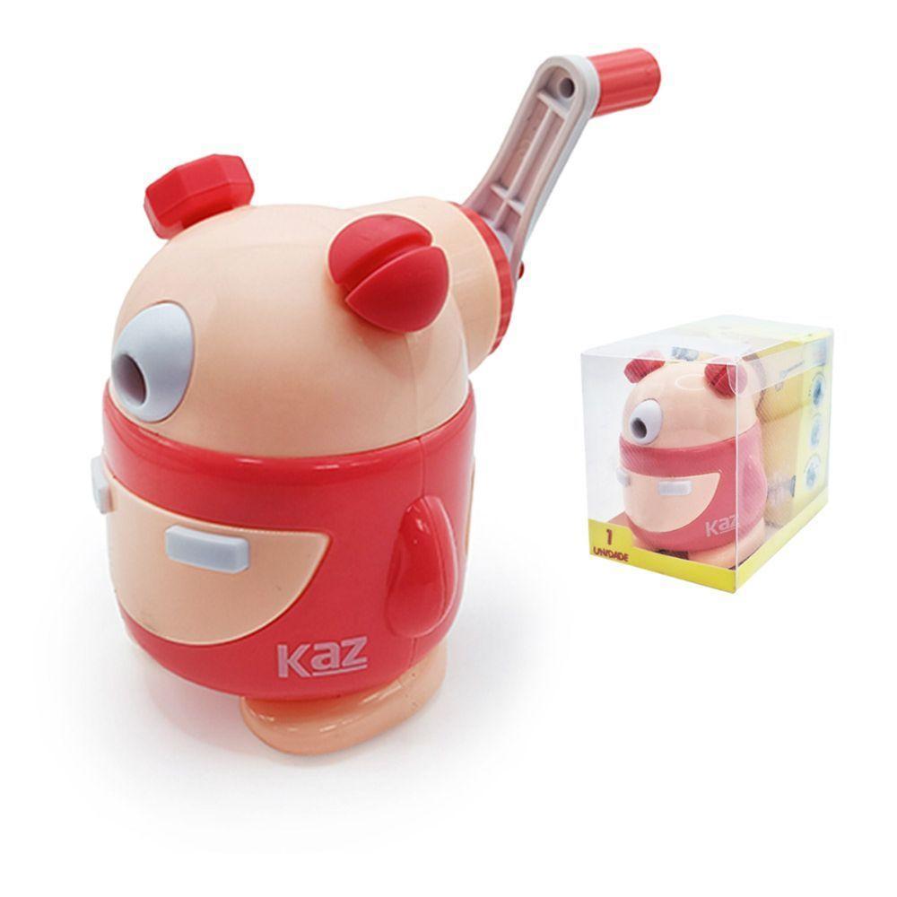 Apontador De Mesa Manual Depósito Botmonster Vermelho - Kaz - 1