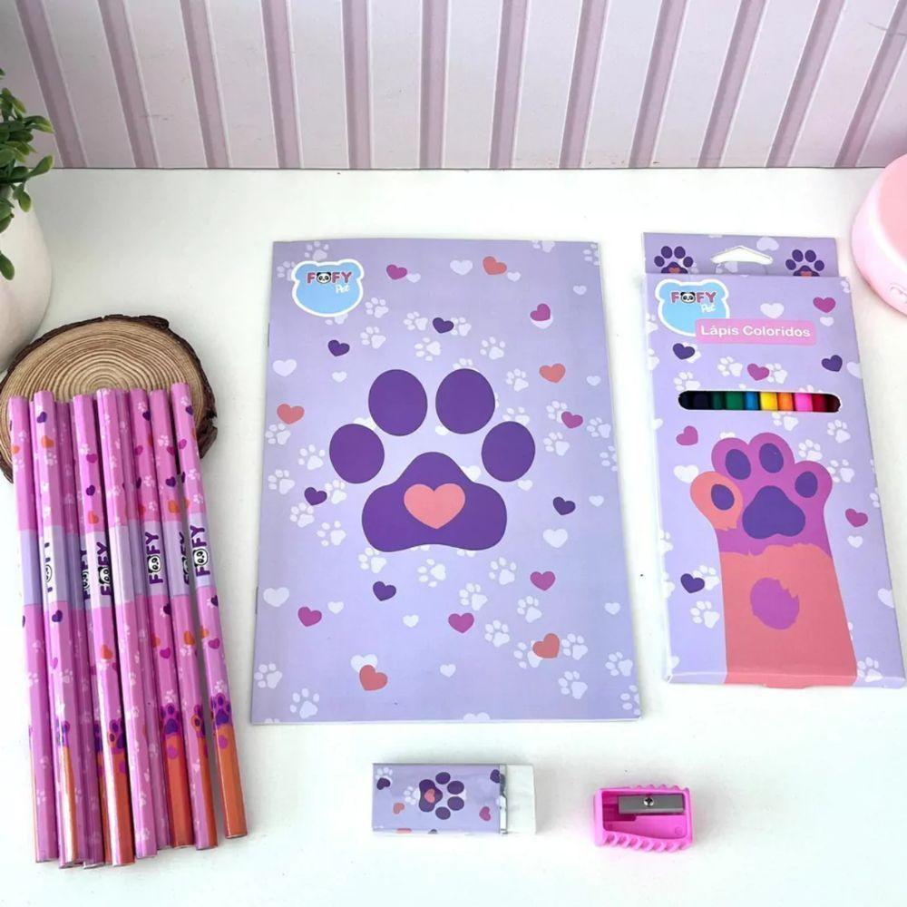 Kit Desenho Artístico Infantil Patinhas Com 27 Peças Fofy - 4