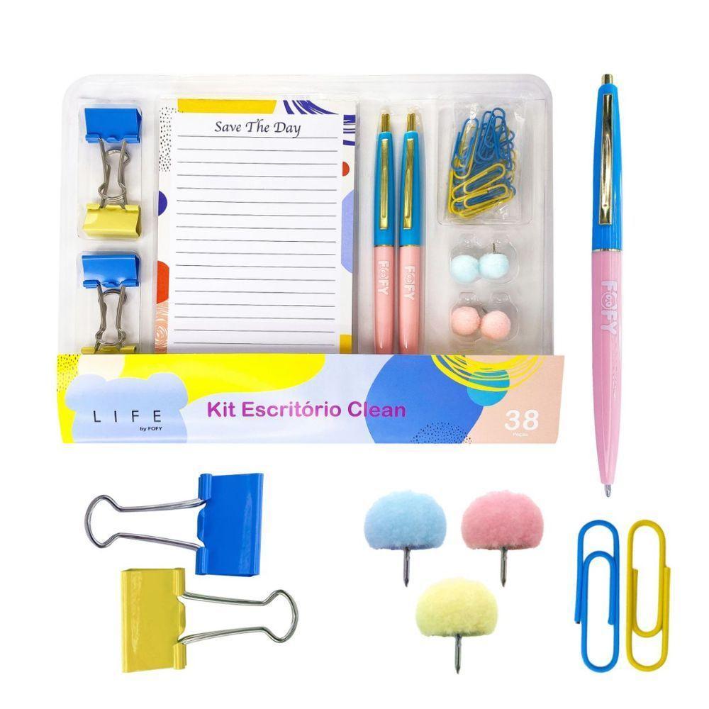 Kit Organizador De Escritório Clean Com 36 Peças Fofy - 1