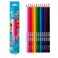Lápis De Cor Triangular 12 Cores Looney Tunes - Leo E Leo - 1