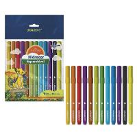 Caneta Hidrocor Escolar Rei Leão Pack Com 12 Cores - Leo&leo - 1