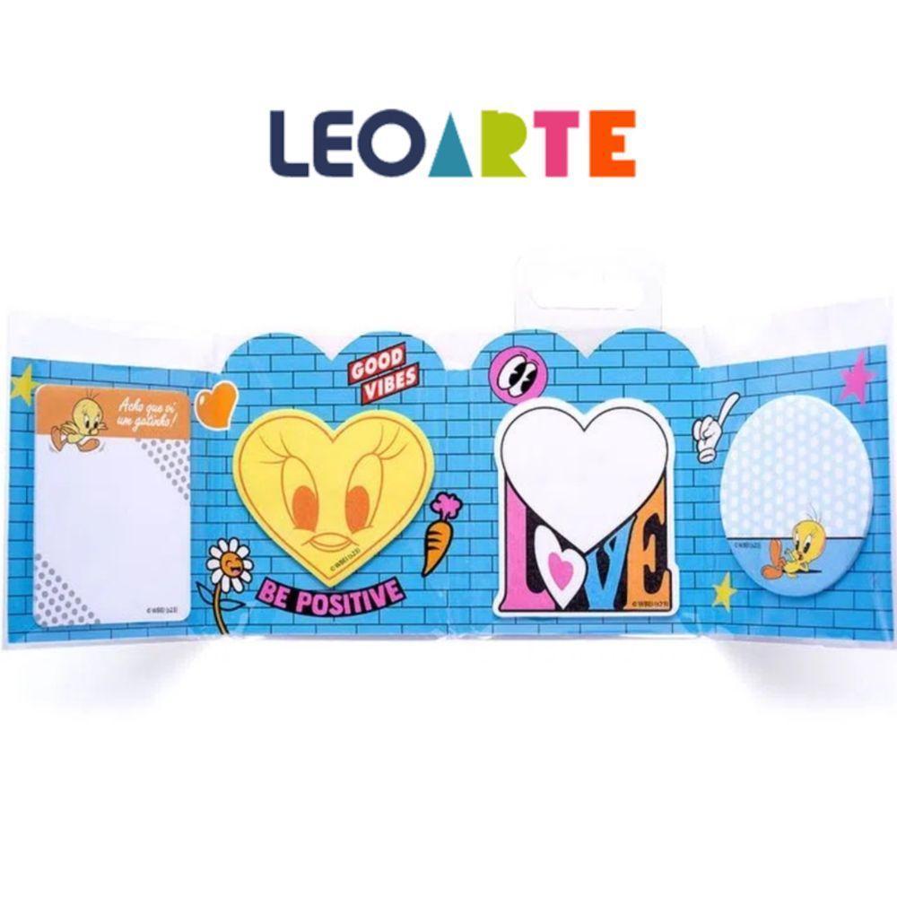 Bloco Adesivo Looney Tunes 4 Blocos Com 15 Folhas - Leoarte - 5