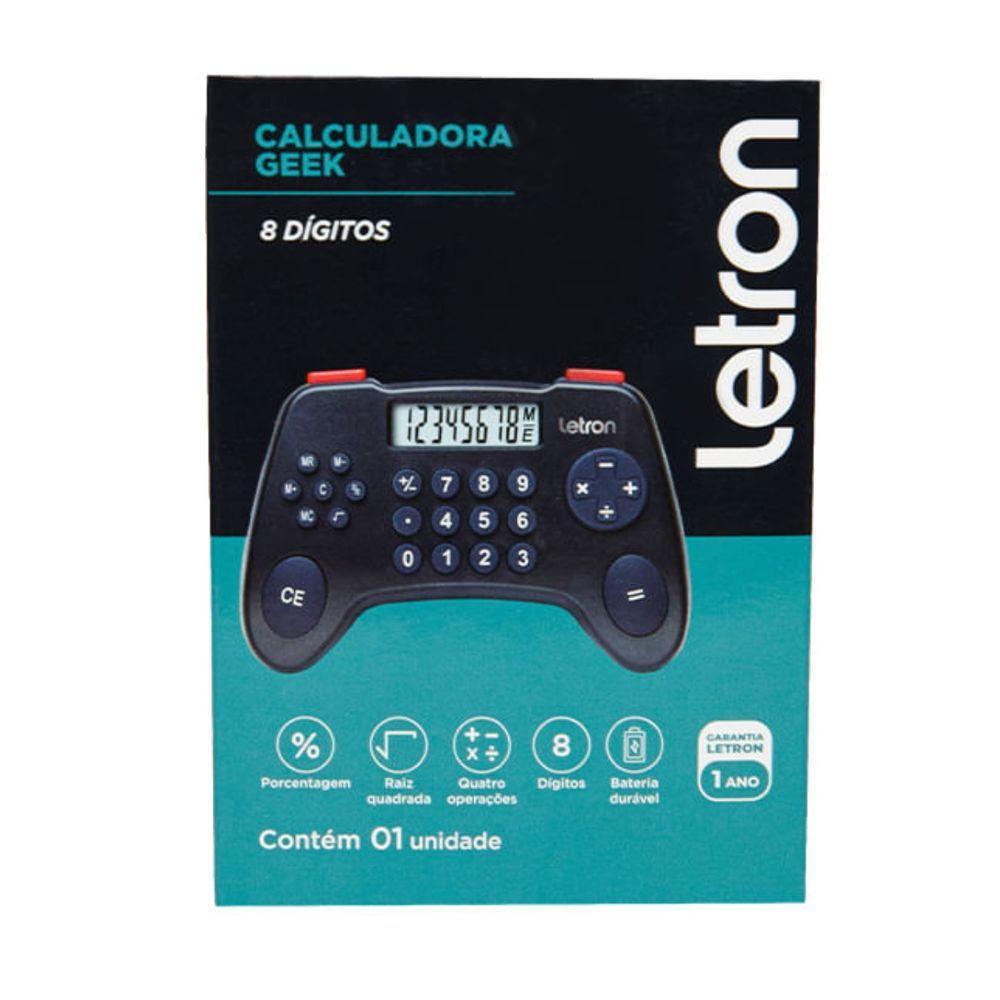 Calculadora De Bolso 8 Digitos Geek Controle Joystick Letron - 1