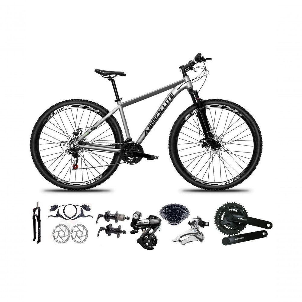 Bicicleta Aro 29 Absolute Nero 5 Shimano Altus 24v Freios Hidráulicos Garfo Com Trava - Cinza Tam.15 - 1