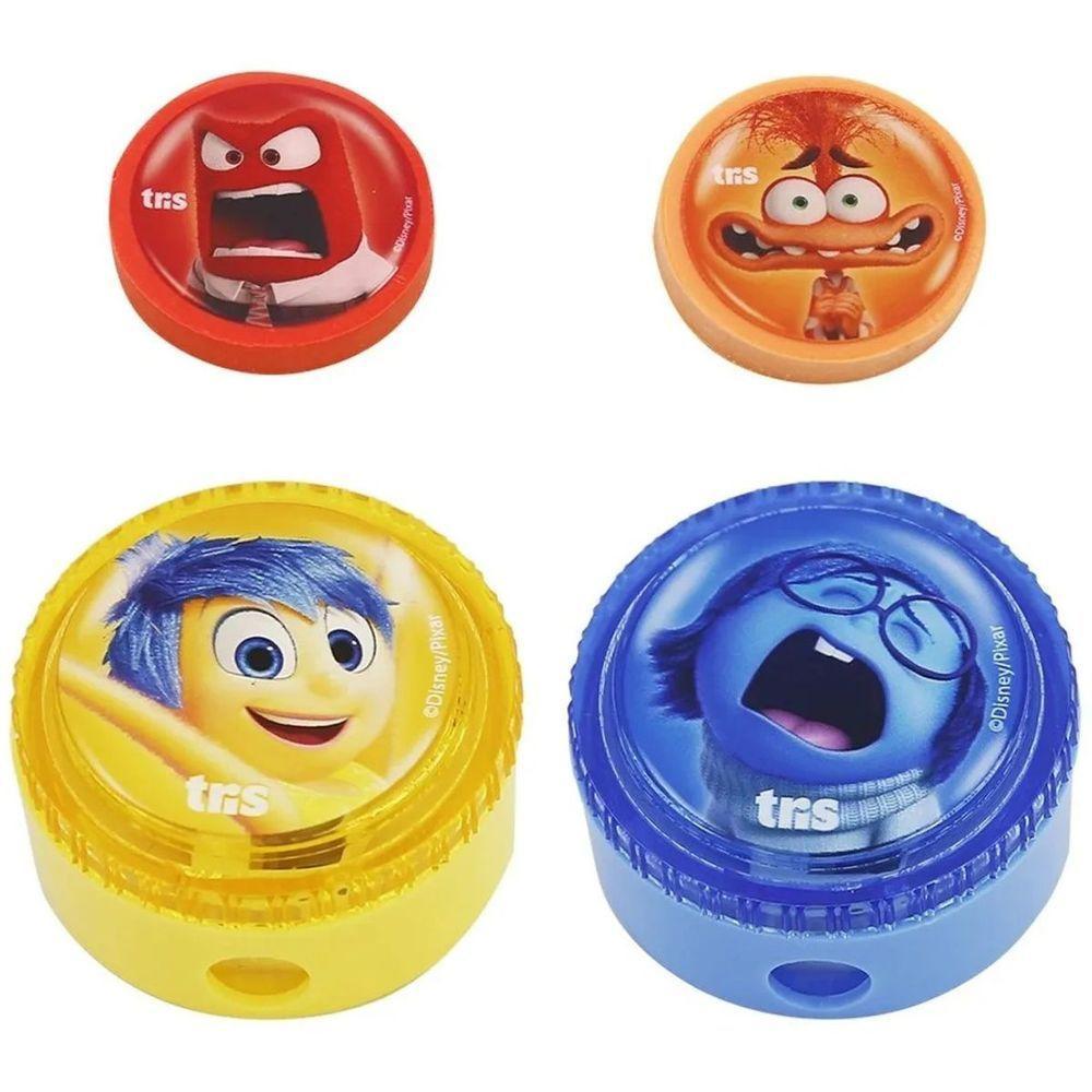 Kit Apontador Com Depósito + Borracha Divertidamente - Tris - 4