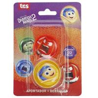 Kit Apontador Com Depósito + Borracha Divertidamente - Tris - 2