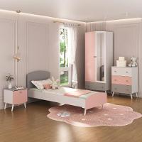 Quarto Infantil Completo Com Colchão Incluso Doçura Multimóveis Mp4332 Branco/cinza/rosa - 2