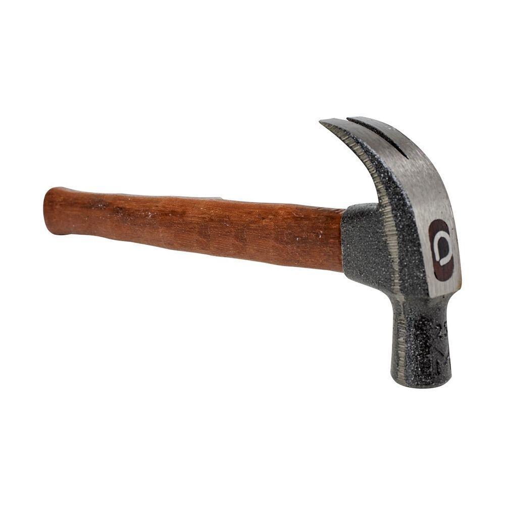 Martelo Unha Premium Cabo Madeira Envernizado Cunha Aço 23mm - 1