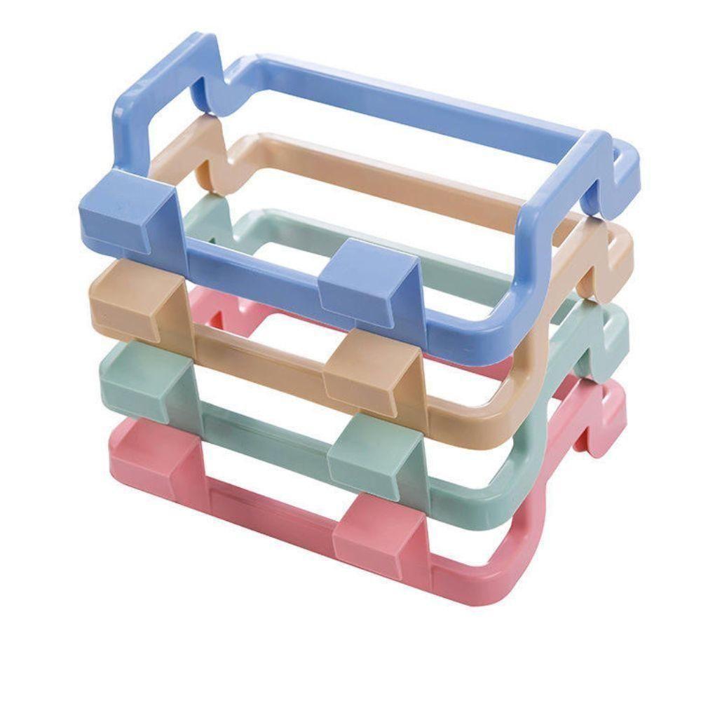 Lixeira De Porta Pia Armario Lixo Acoplado Suporte De Saco Sacola Pano De Prato Multiuso azul - 2