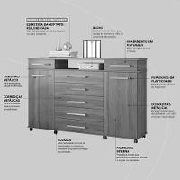 Cômoda London 2 Portas E 7 Gavetas Café Touch - Demóbile Café Touch