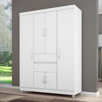 Guarda Roupa Casal Ecom Ii 6 Portas E 2 Gavetas Branco - Demóbile Branco - 2