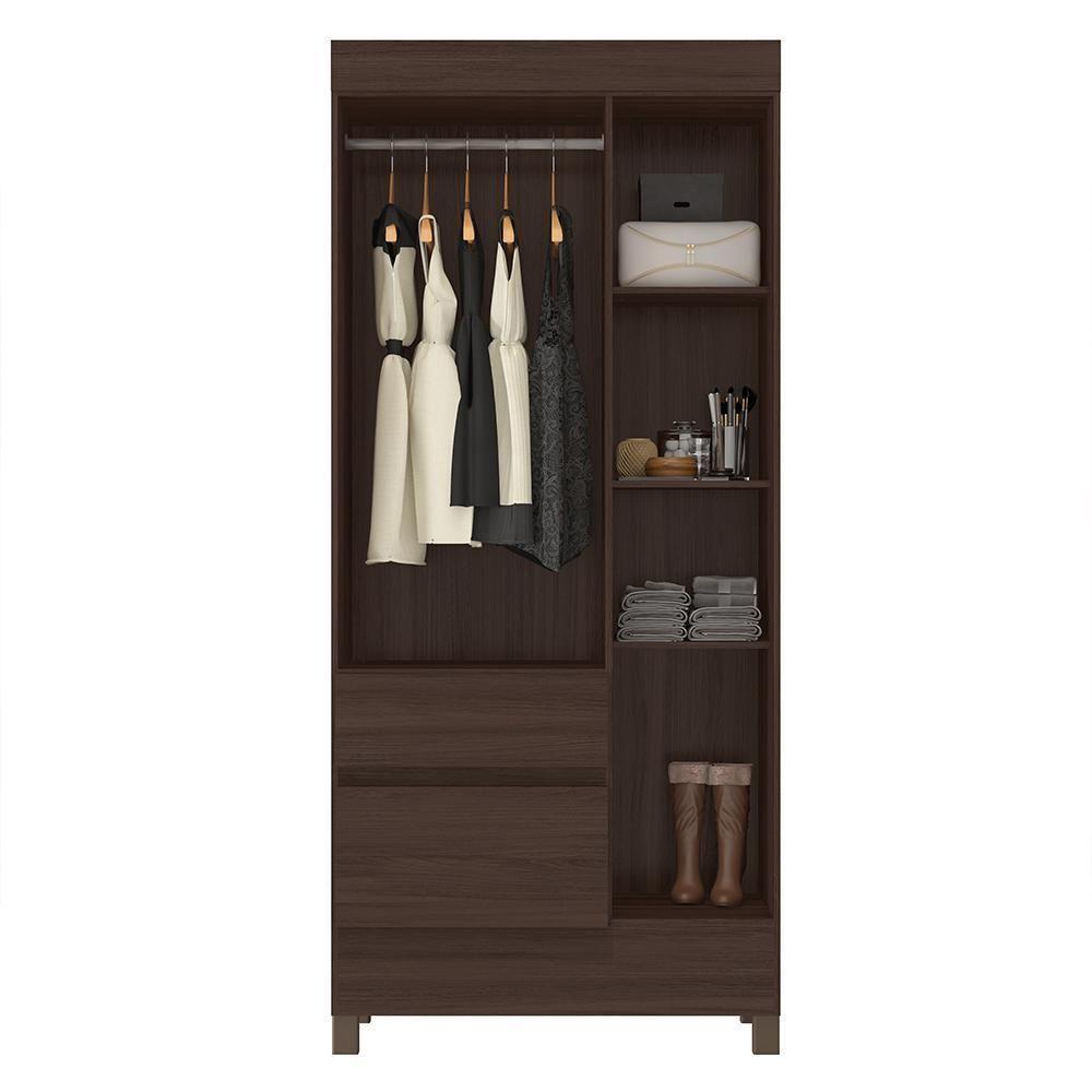 Guarda Roupa Solteiro Wind 3 Portas E 2 Gavetas Café Touch - Demóbile Café Touch - 3