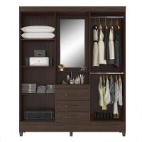 Guarda Roupa Capelinha Pérsia 4 Portas Café Touch Com Espelho - Demóbile Café Touch - 3