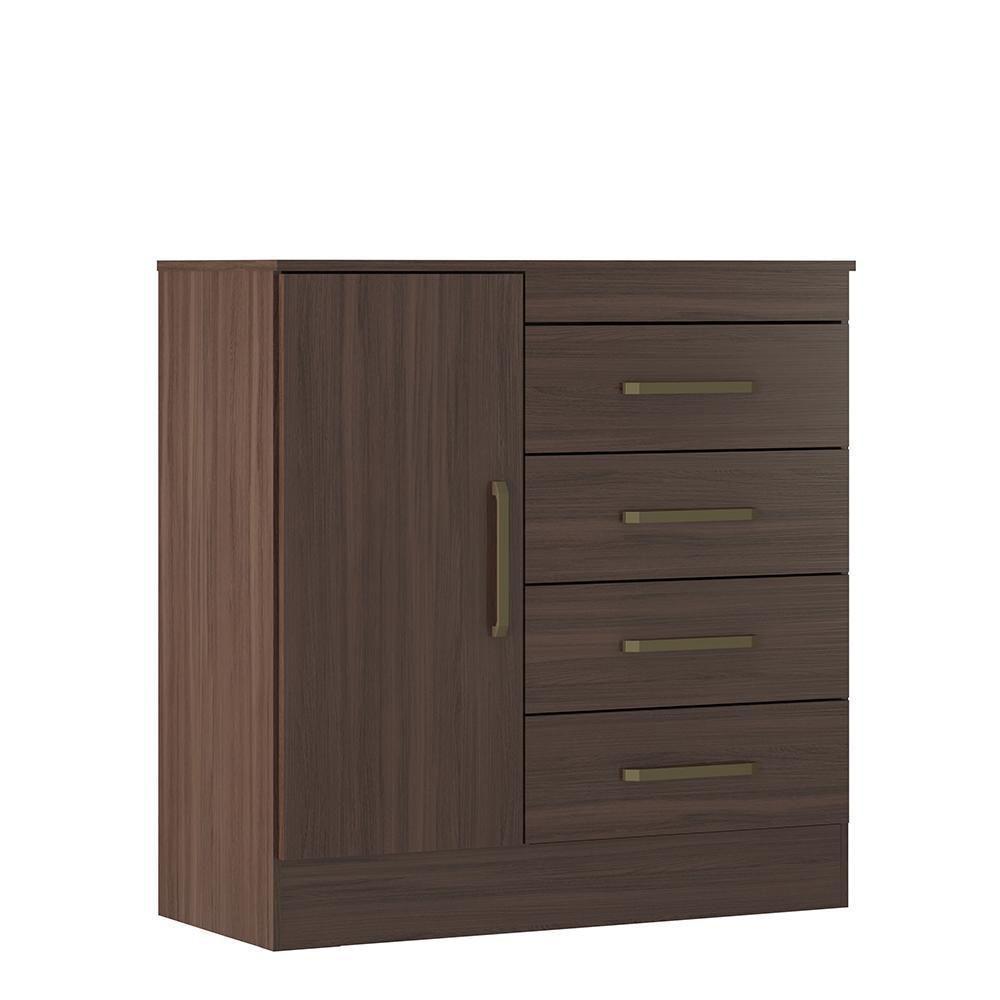 Cômoda Montevidéu 1 Porta E 4 Gavetas Café Touch - Demóbile Café Touch - 1