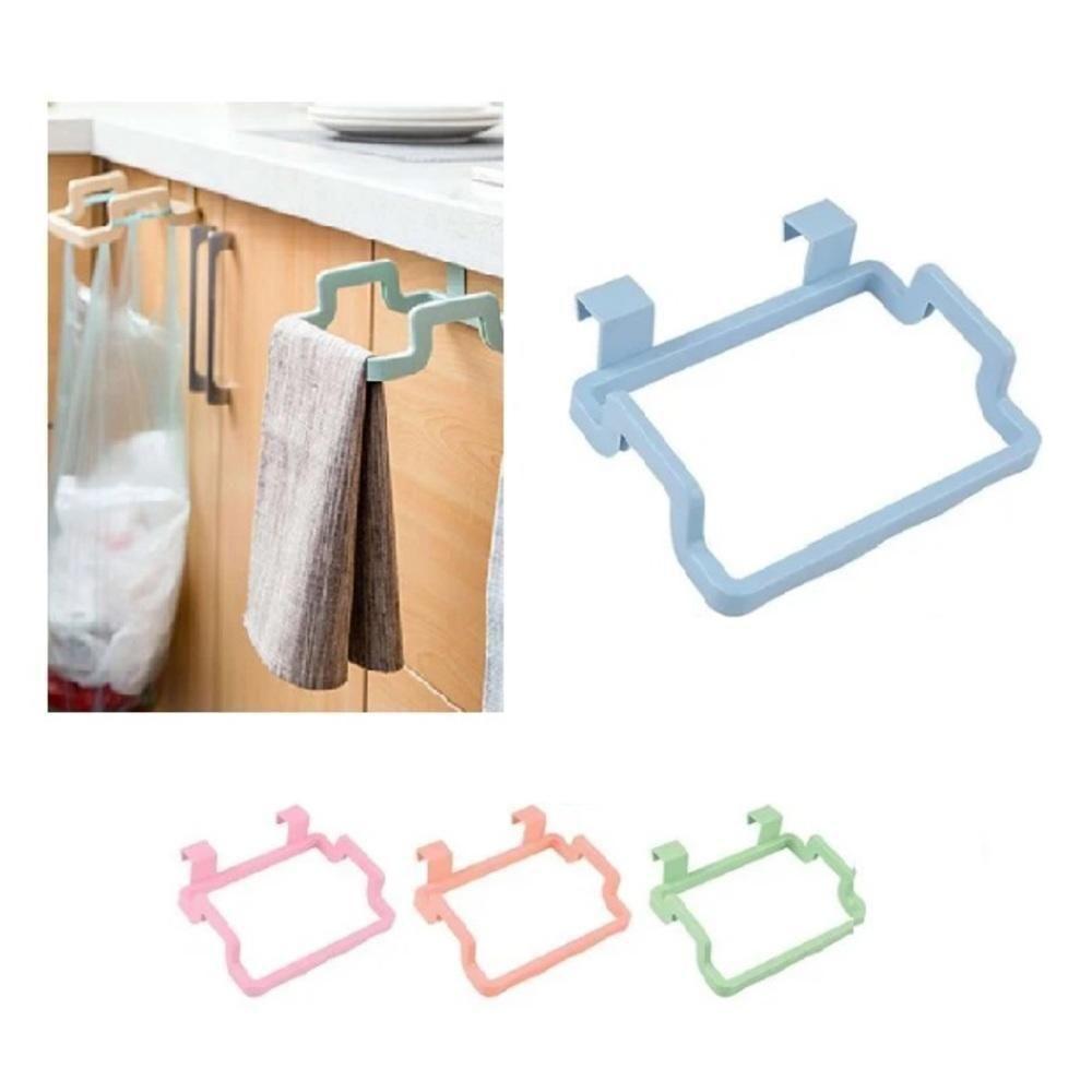 Lixeira De Porta Pia Armario Lixo Acoplado Suporte De Saco Sacola Pano De Prato Multiuso Rosa - 6