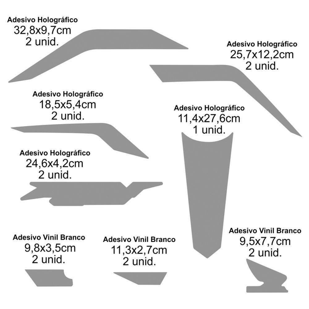 Kit Holográfico Para Moto Honda Cg Titan 160 Anos 2023 A 2024 Rosa Rosa - 5