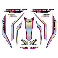 Kit Holográfico Para Moto Honda Cg Titan 160 Anos 2023 A 2024 Rosa Rosa - 1