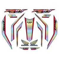 Kit Holográfico Para Moto Honda Cg Titan 160 Anos 2023 A 2024 Vermelho - 6