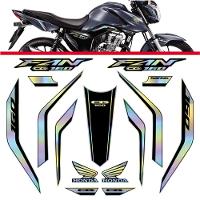 Kit Holográfico Para Moto Honda Cg Titan 160 Anos 2023 A 2024 Preto - 1