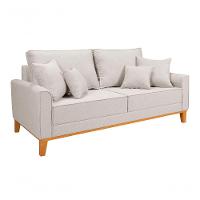 Kit Sofá Beny + 2 Poltronas Para Sala Confortável Linho Cru Cru 184 - 3